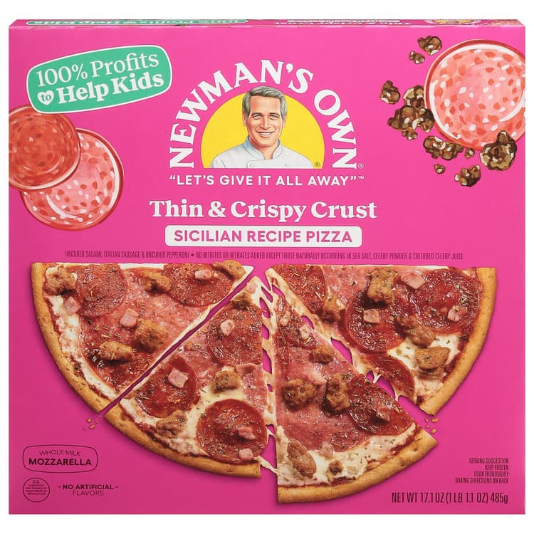 Newman'S Own Thin & Crispy Sicilian Recipe Pizza