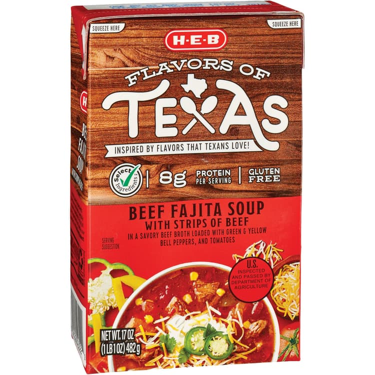 H-E-B Beef Fajita Soup