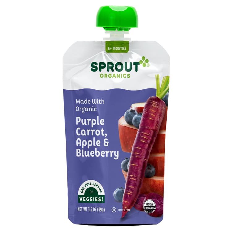 Sprout Organics Pouch - Purple Carrot Apple & Blueberry