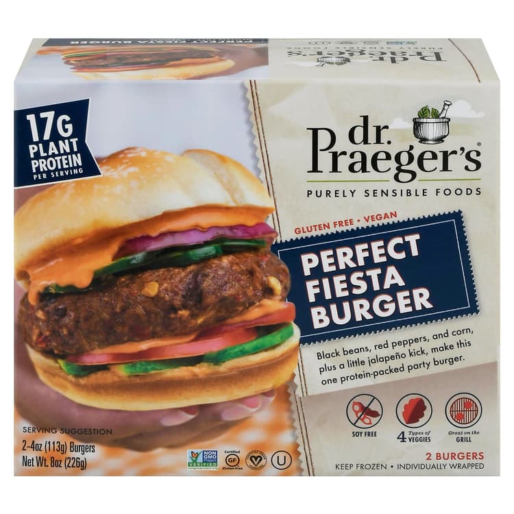 Dr. Praeger'S Gluten Free Vegan Perfect Fiesta Burger