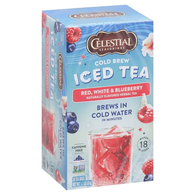 Celestial Seasonings Red White & Blueberry Cold Brew Iced Tea