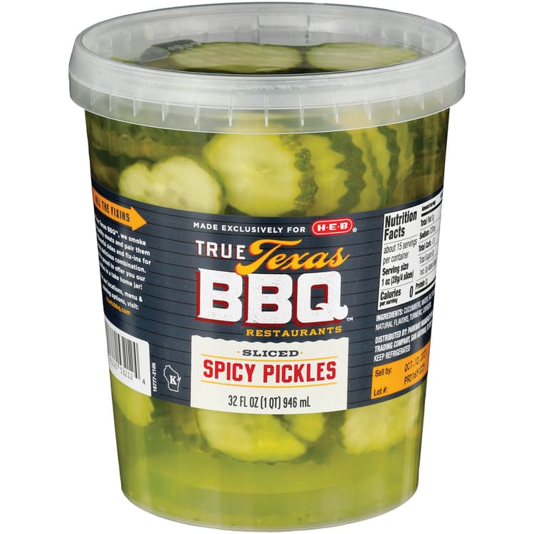 True Texas Bbq Spicy Pickle Chips