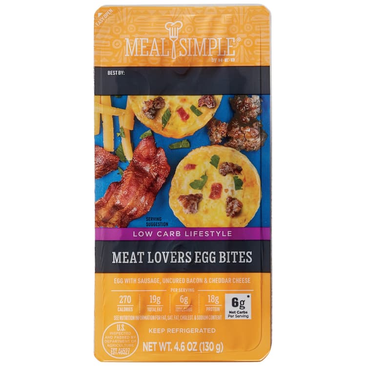 Meal Simple By H-E-B Egg Bites - Meat Lovers