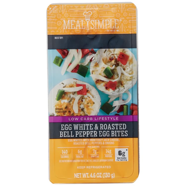 H-E-B Meal Simple Egg White & Roasted Bell Pepper Egg Bites