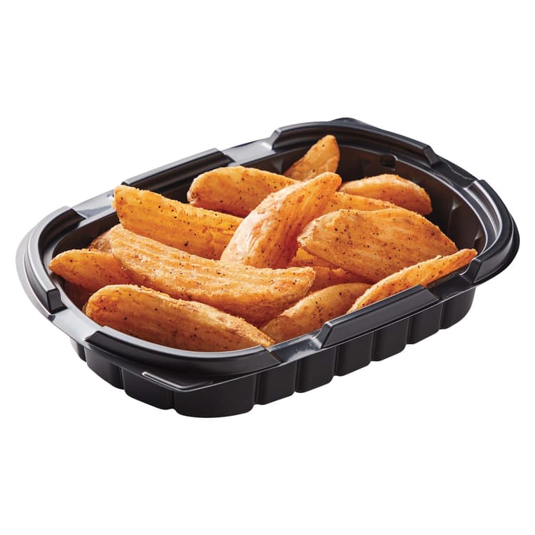 Meal Simple By H-E-B Seasoned Wedge Fries - Large (Sold Hot