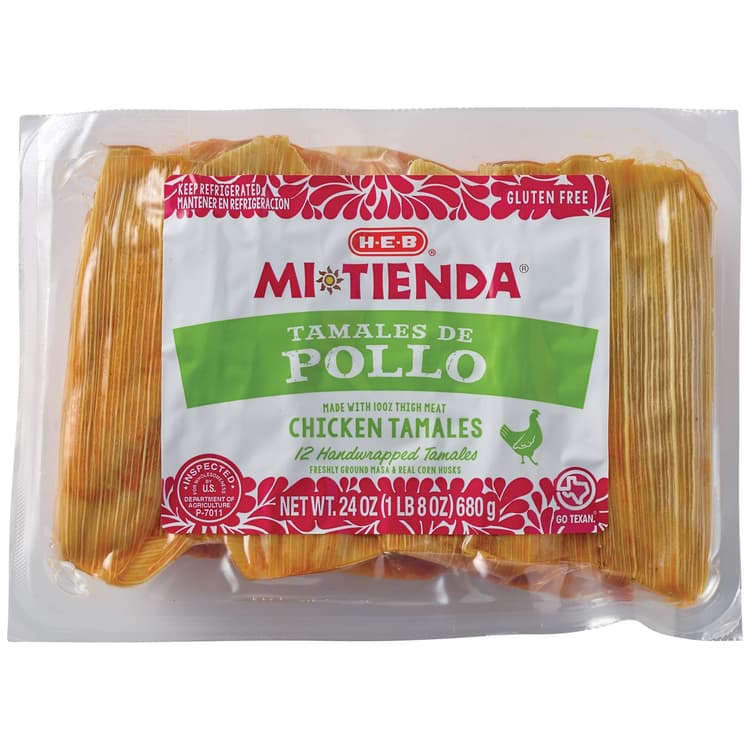 H-E-B Mi Tienda Chicken Tamales De Pollo