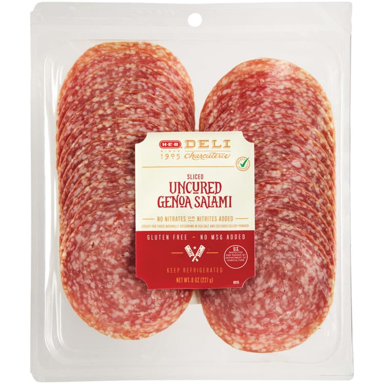 H-E-B Sliced Genoa Salami