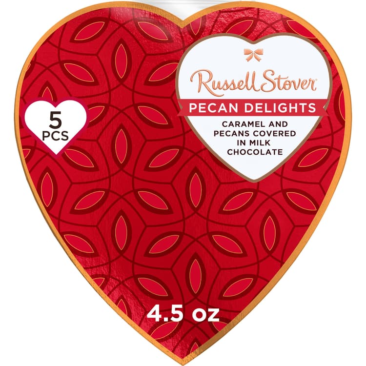 Russell Stover Pecan Delights Valentine'S Heart Gift