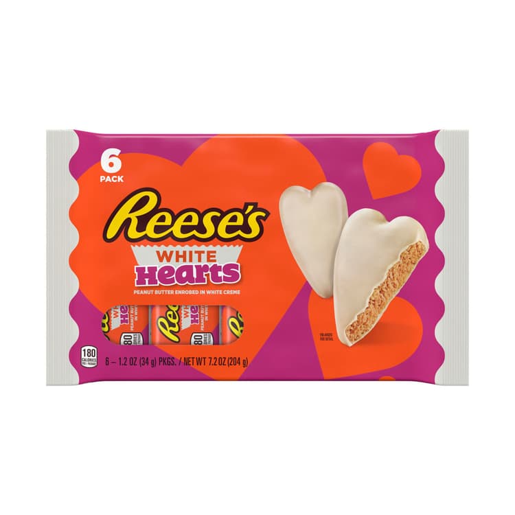Reese'S White Creme Peanut Butter Hearts Valentine'S Candy
