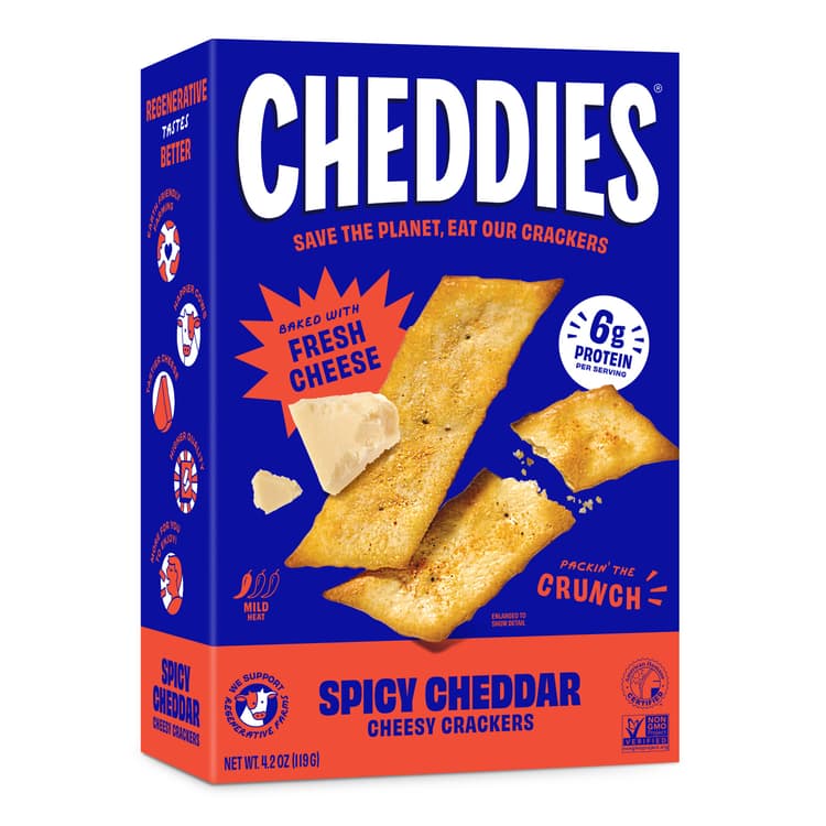 Cheddies Spicy Cheddar Baked Crackers