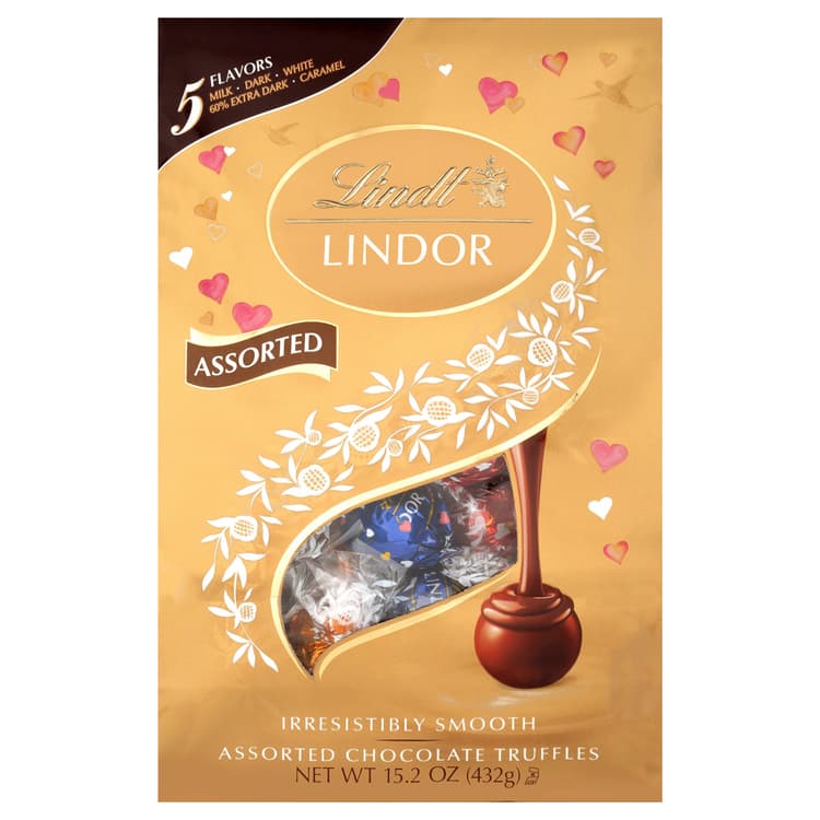 Lindt Lindor Assorted Chocolate Truffles Valentine'S Candy