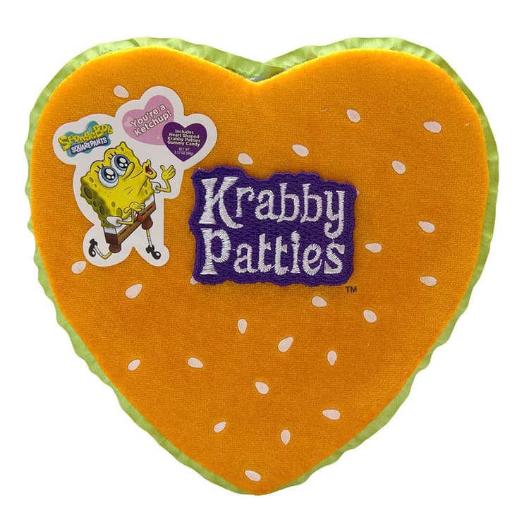 Frankford Krabby Patties Plush Valentine Heart Shape Gift