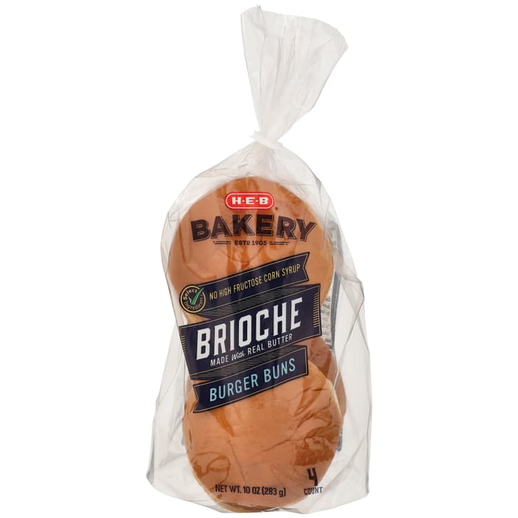H-E-B Bakery Brioche Hamburger Buns