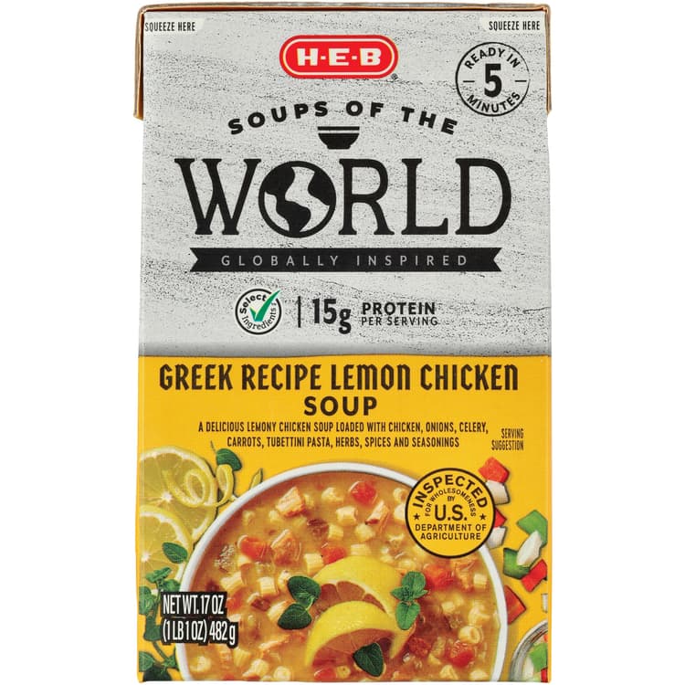 H-E-B Greek Recipe Lemon Chicken Soup