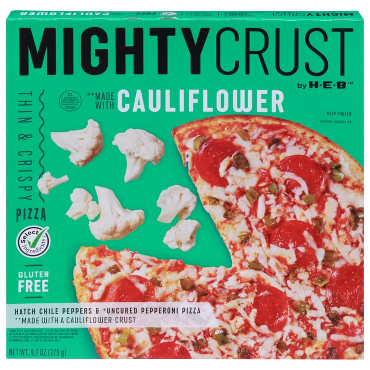 Mightycrust By H-E-B  Pizza - Hatch Chile Peppers & Pepperoni