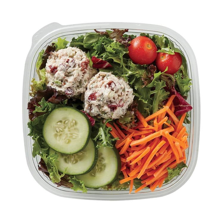 Meal Simple By H-E-B Garden Entree Salad With Cranberry Pecan Turkey Salad