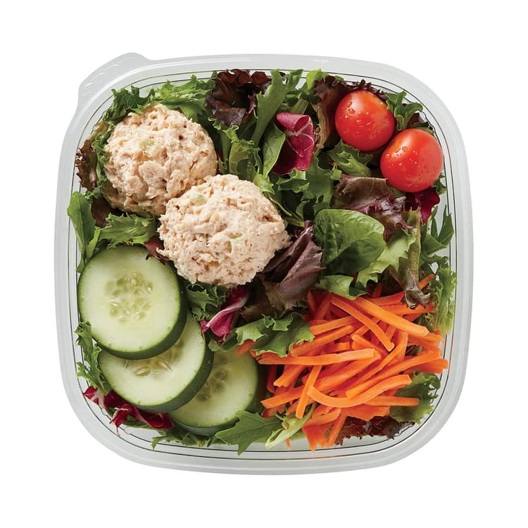 Meal Simple By H-E-B Garden Entree Salad With Rotisserie Chicken Salad