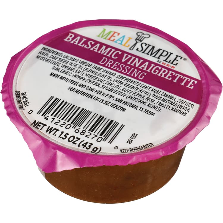 Meal Simple By H-E-B Balsamic Vinaigrette Salad Dressing (Sold Cold