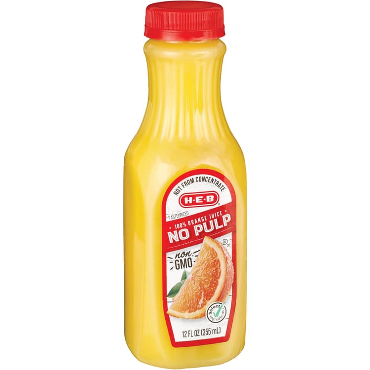 H-E-B Select Ingredients No Pulp Orange Juice