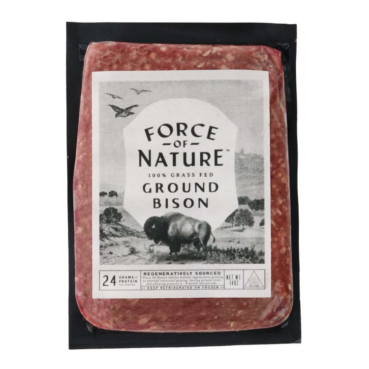 Force Of Nature Regenerative Grass Fed Ground Bison