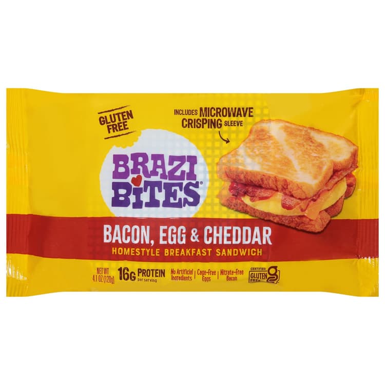 Brazi Bites Sandwich Bacon Egg Cheddar