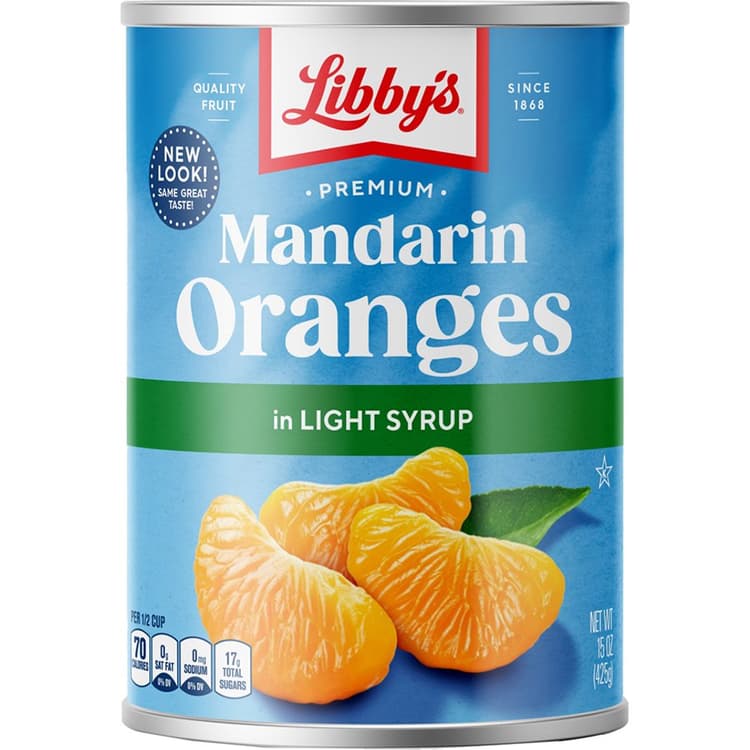 Libbys Mandarin Oranges In Light Syrup
