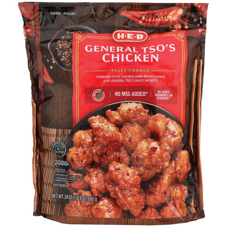 H-E-B Fully Cooked General Tso'S Chicken