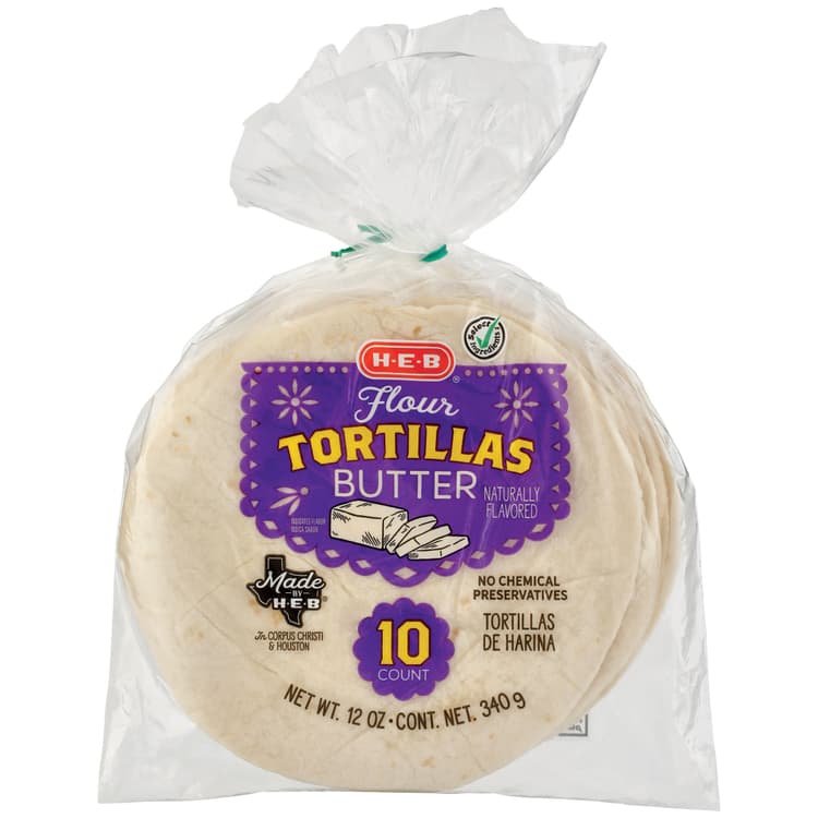 H-E-B Flour Butter Tortillas