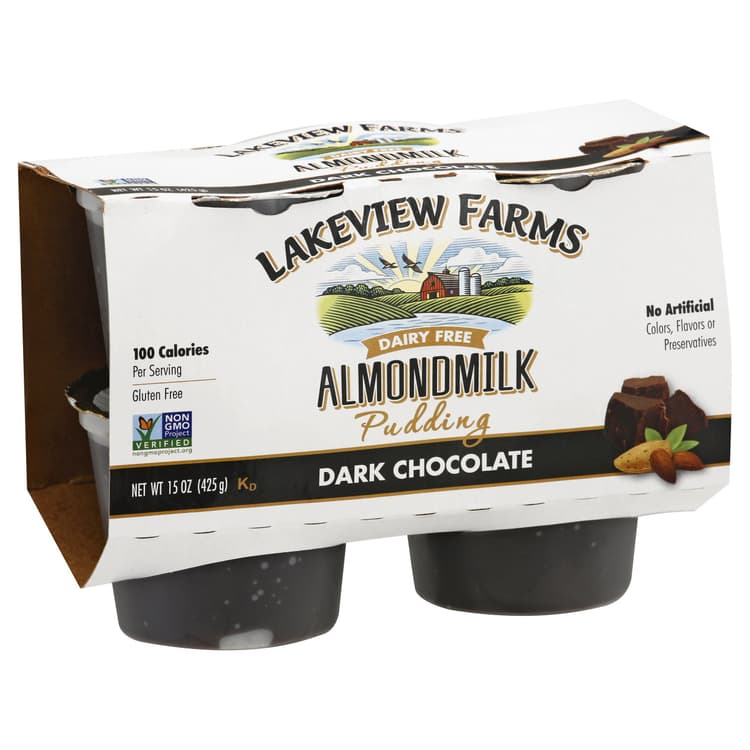 Lakeview Farms Almond Milk Dark Chocolate Pudding