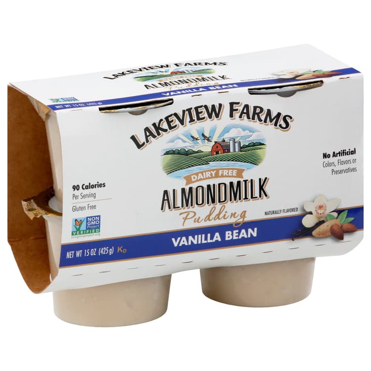 Lakeview Farms Almond Milk Dairy Free Vanilla Bean Pudding