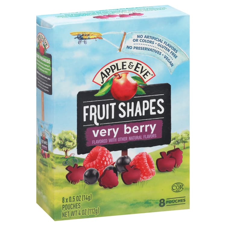 Apple & Eve Very Berry Fruit Shapes