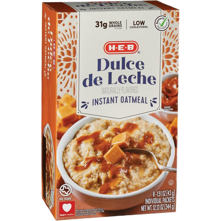 H-E-B Dulce De Leche Instant Oatmeal