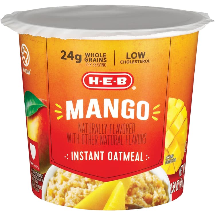 H-E-B Instant Oatmeal Cup - Mango