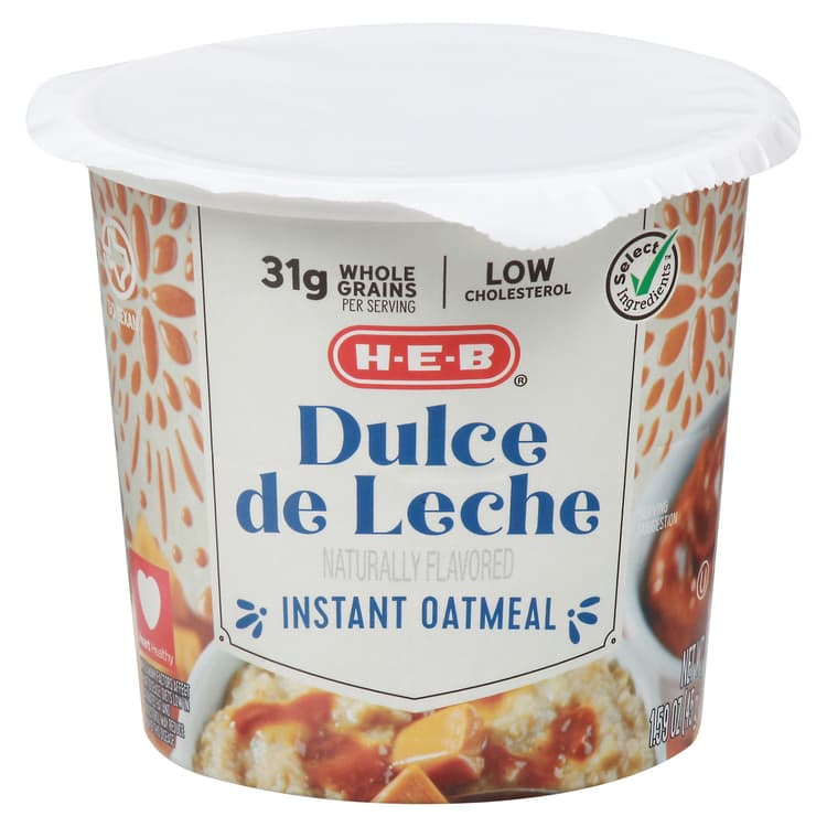 H-E-B Select Ingredients Dulce De Leche Instant Oatmeal