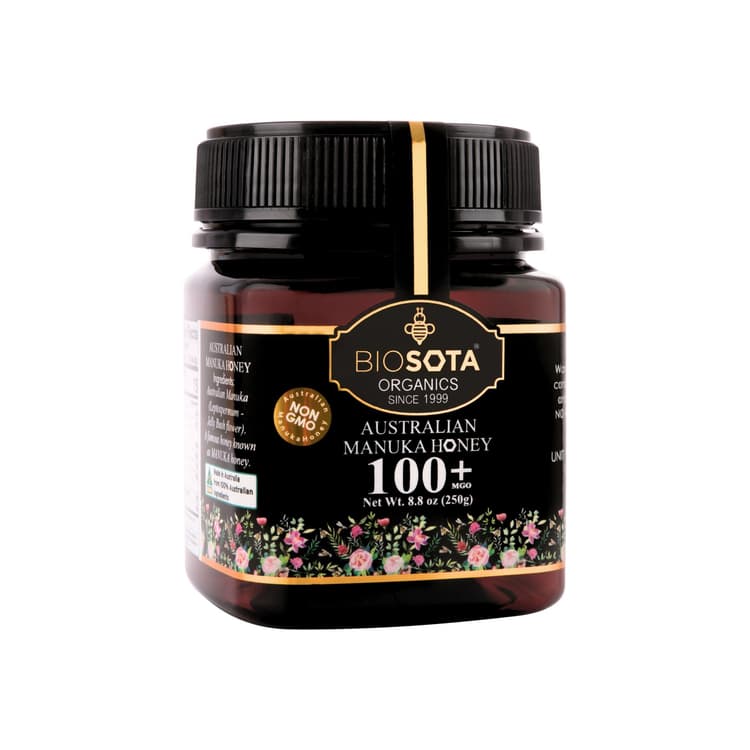 Biosota Organics Australian Manuka Honey 100 + Mgo