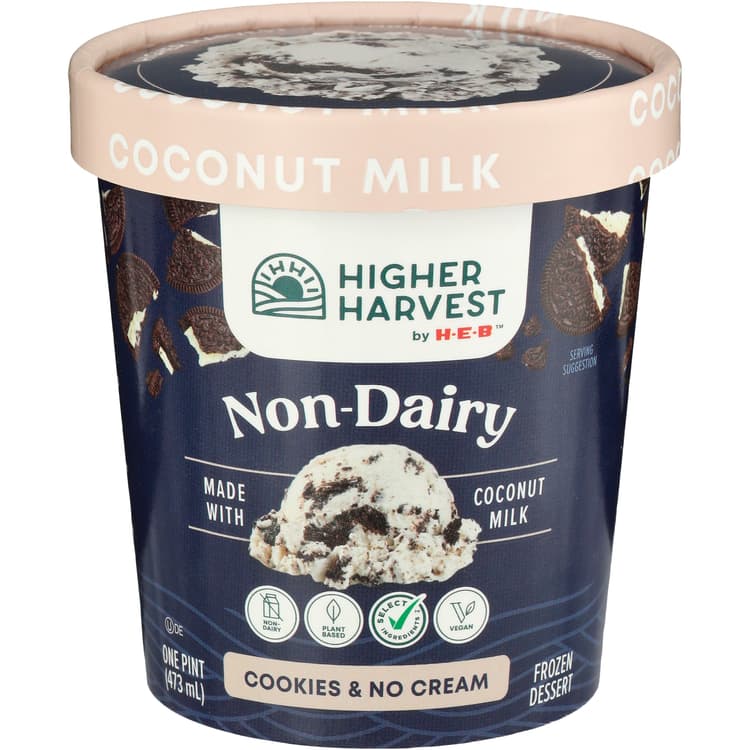Higher Harvest By H-E-B Non-Dairy  Dessert – Cookies & No Cream