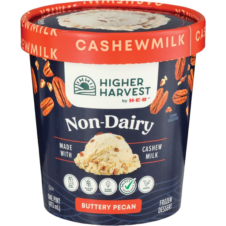 Higher Harvest By H-E-B Non-Dairy  Dessert - Buttery Pecan