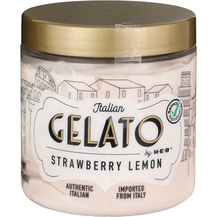 Italian Gelato By H-E-B Strawberry Lemon Gelato