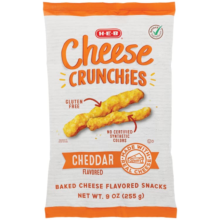 H-E-B Baked Cheese Crunchies - Cheddar