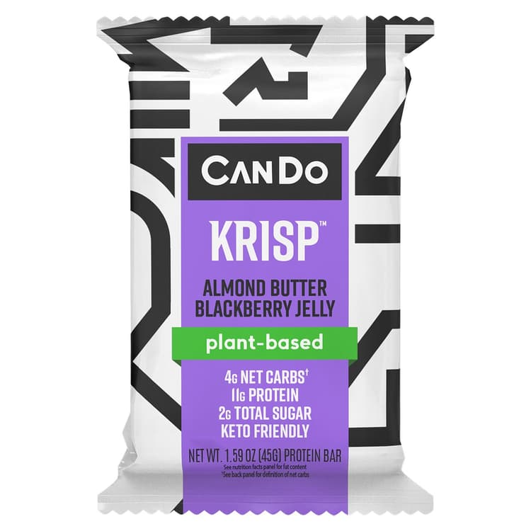 Keto Krisp Plant-Based Almond Butter & Blackberry Jelly Protein Bar