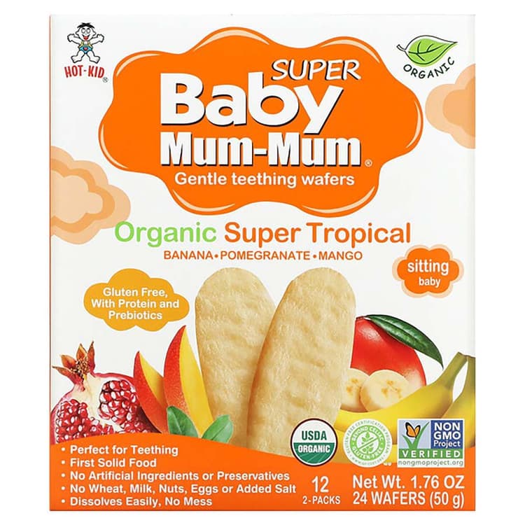 Baby Mum-Mum Organic Rice Rusks - Super Tropical