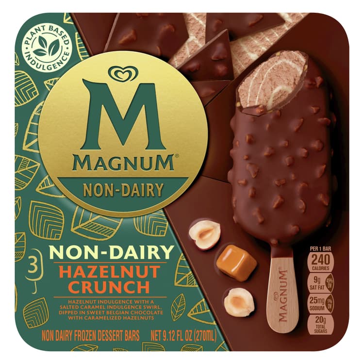 Magnum Non-Dairy Hazelnut Crunch  Dessert Bars