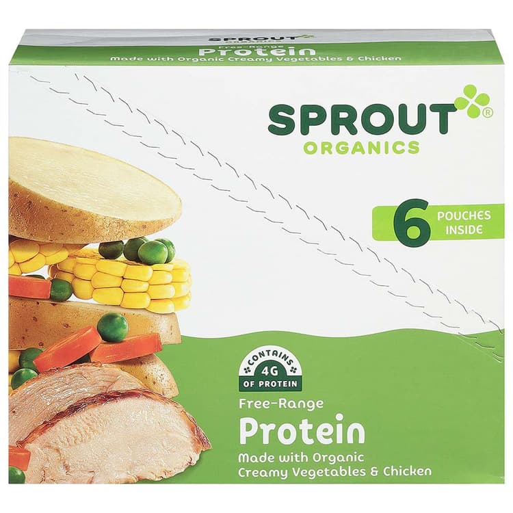 Sprout Organics Protein Pouches - Creamy Vegetables & Chicken