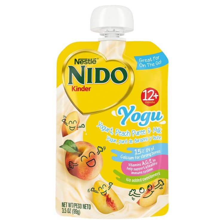 Nestle Nido Kinder Yogu Pouch - Yogurt Peach Puree & Milk