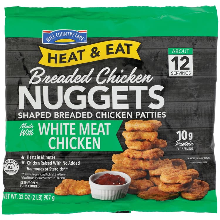 Hill Country Fare Heat & Eat  Breaded Chicken Nuggets