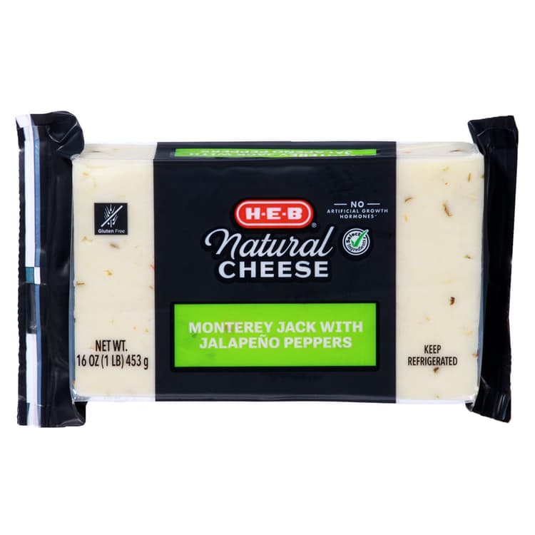 H-E-B Monterey Jack With Jalapeno Cheese