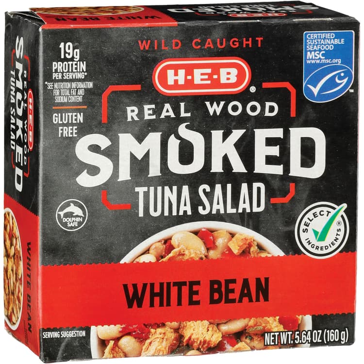 H-E-B Wild Caught Real Wood Smoked Tuna Salad - White Bean