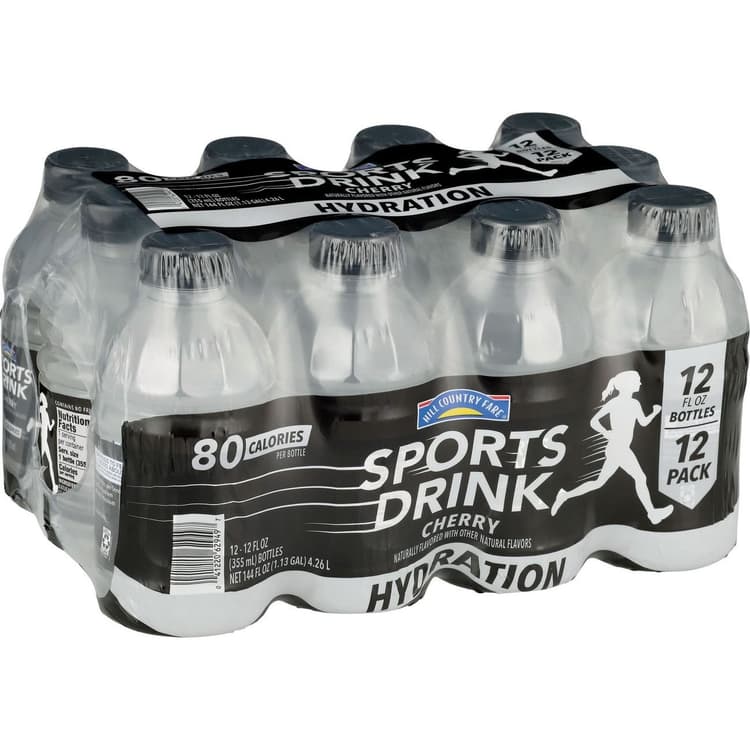 Hill Country Fare Cherry Sports Drink Bottles