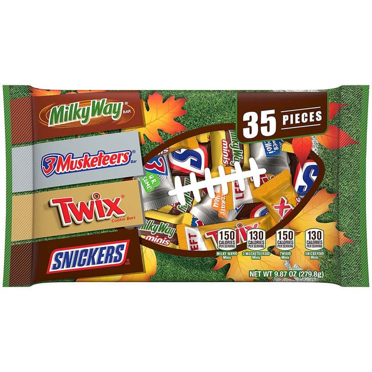 Snickers, Twix, Milky Way & 3 Musketeers Minis Chocolate Harvest Mix Candy Bars
