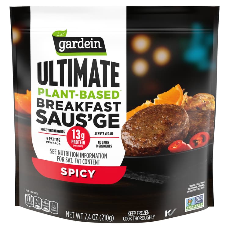 Gardein Ultimate Plant-Based Vegan Spicy Breakfast Saus'Ge